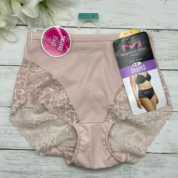 Maidenform Women's Shapewear Firm Control Lace Brief Underwear Panties Size S - Picture 1 of 7